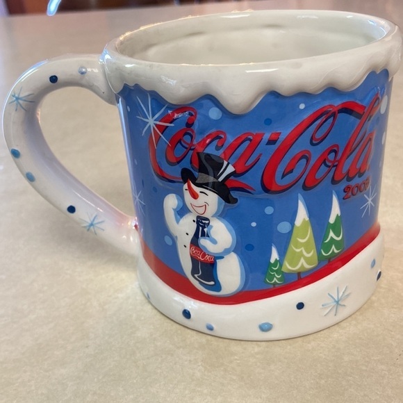 Coca-Cola 2003 Snowman Winter Christmas Mug Preowned - Picture 1 of 6